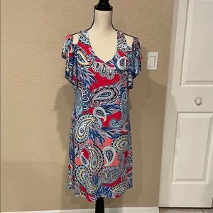 Colorful Paisley Print Dress